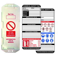 Chemical Safety Tag Kit - Pack Of 10